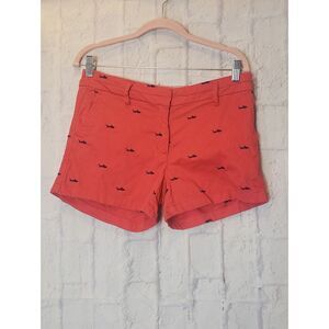BRITISH KHAKI Shark Embroidered Classic Shorts 6